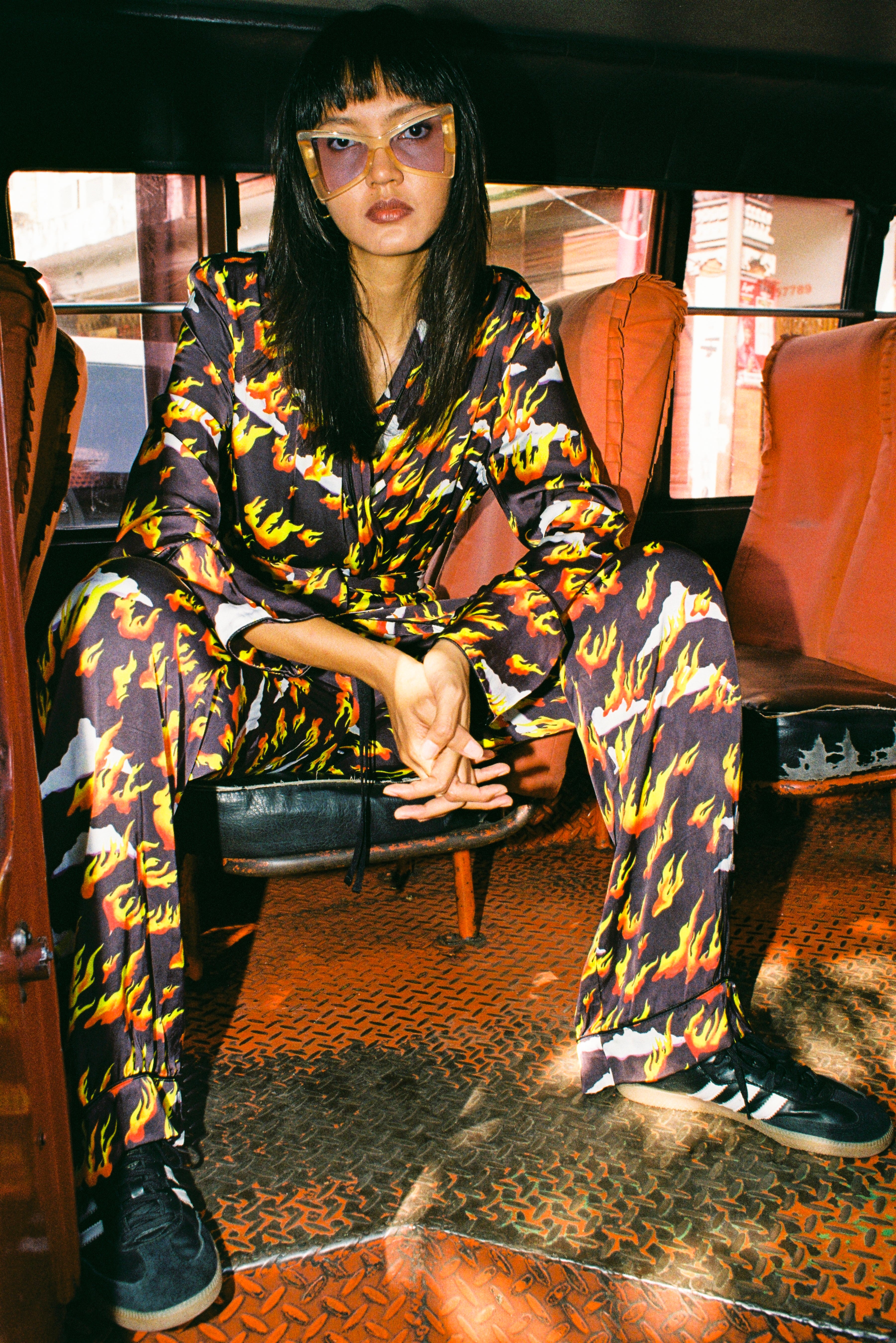 The Boy Lounge Pant in Fire