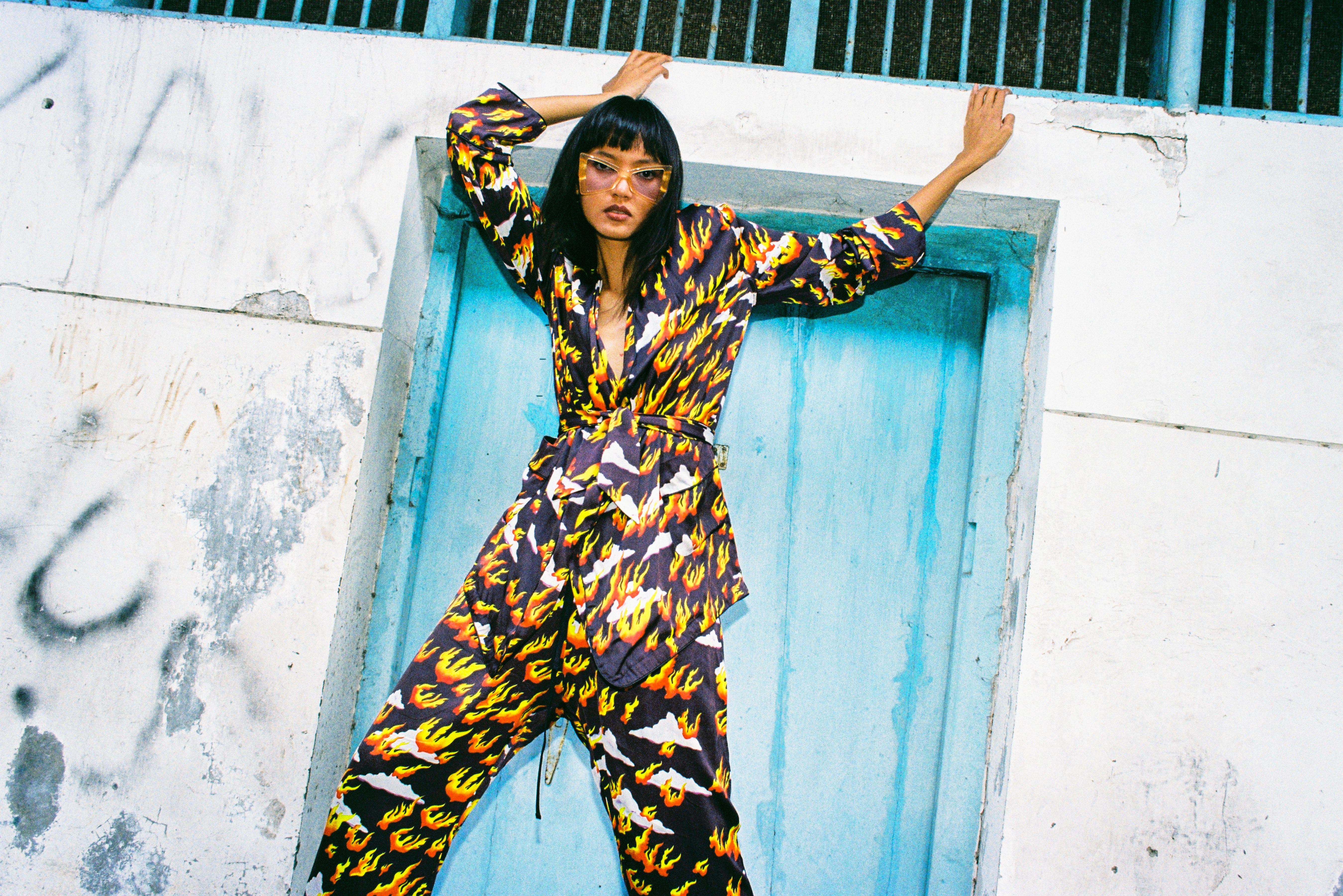 The Boy Lounge Pant in Fire