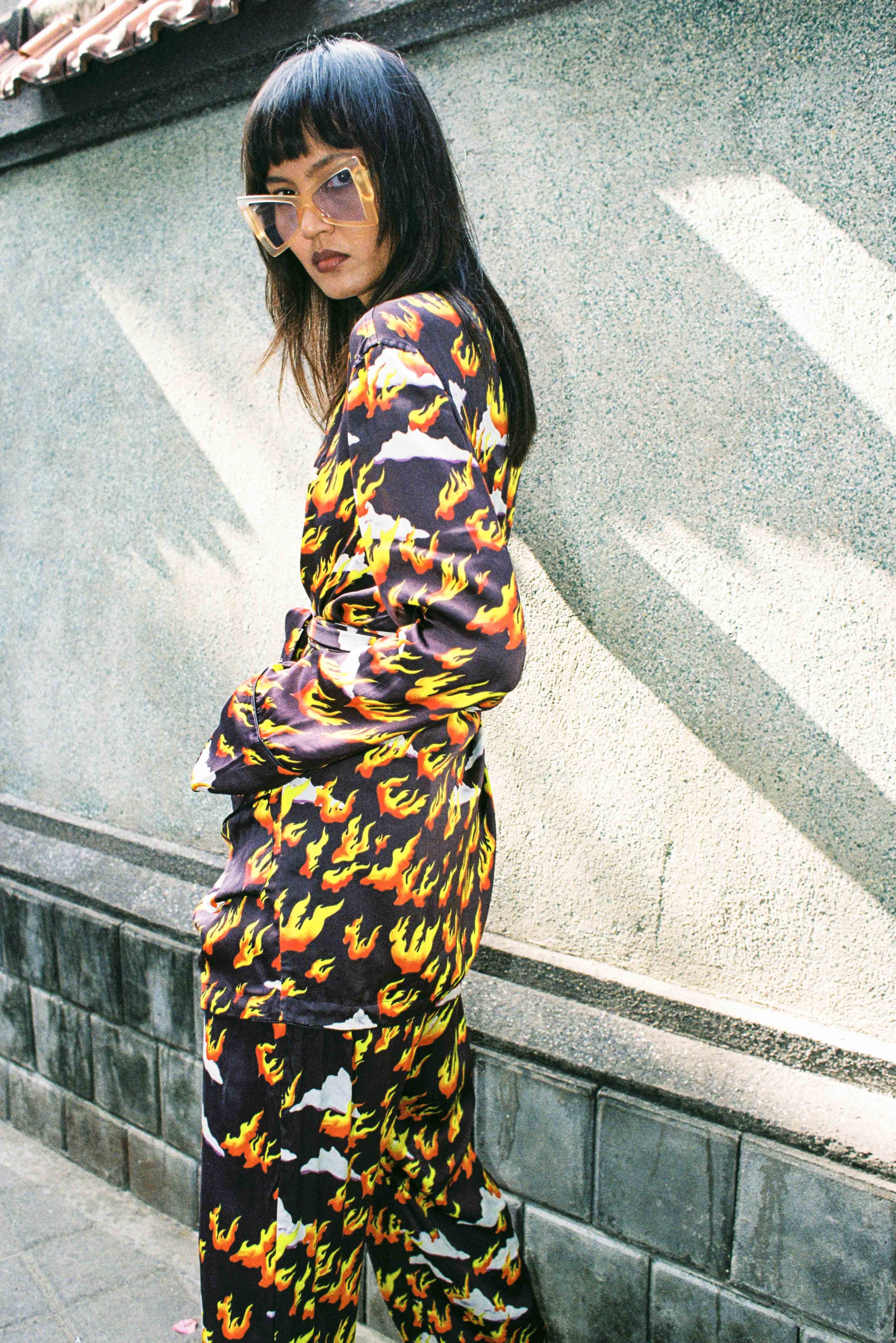 The Boy Lounge Pant in Fire