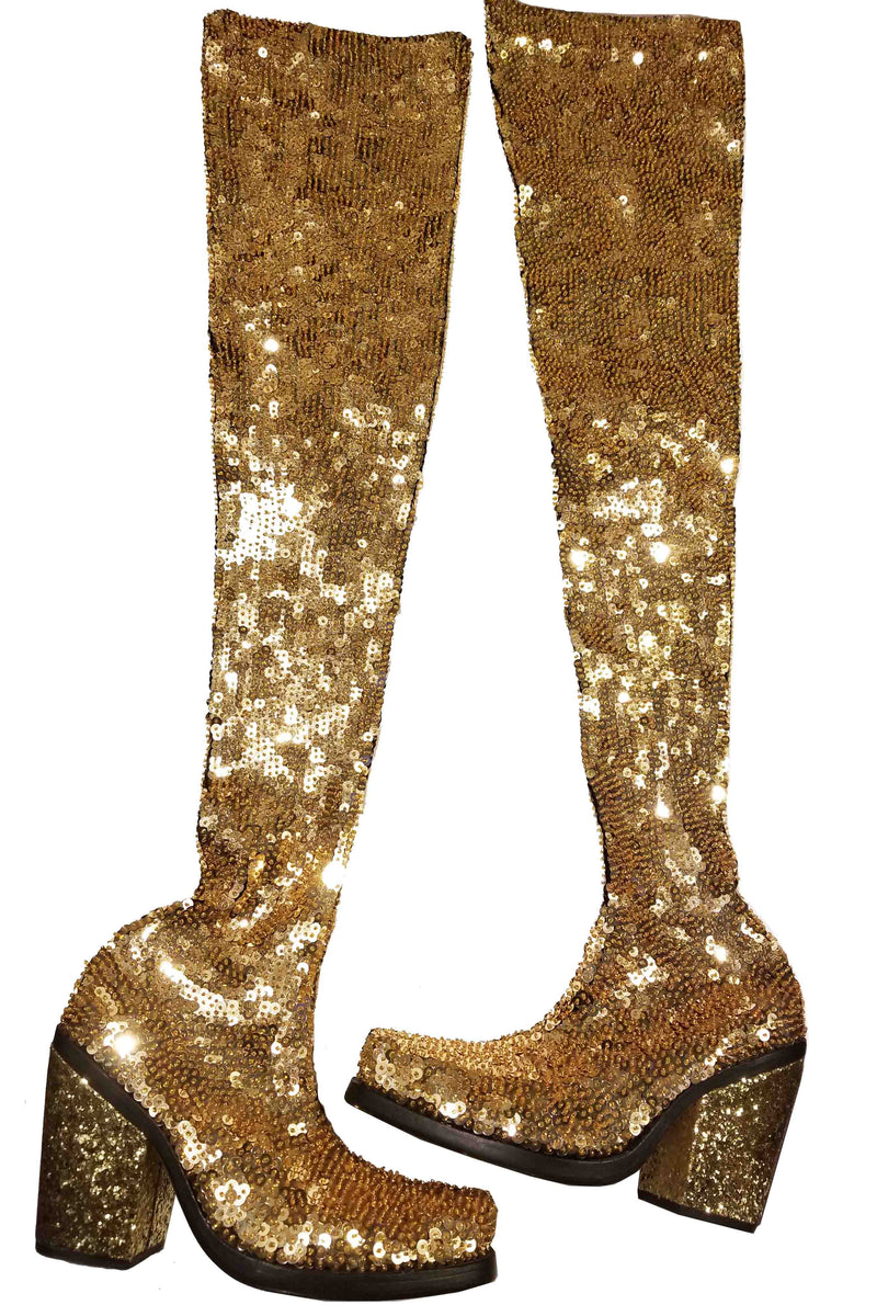 UNRELEASED ONE-OFF! Gold Boots
