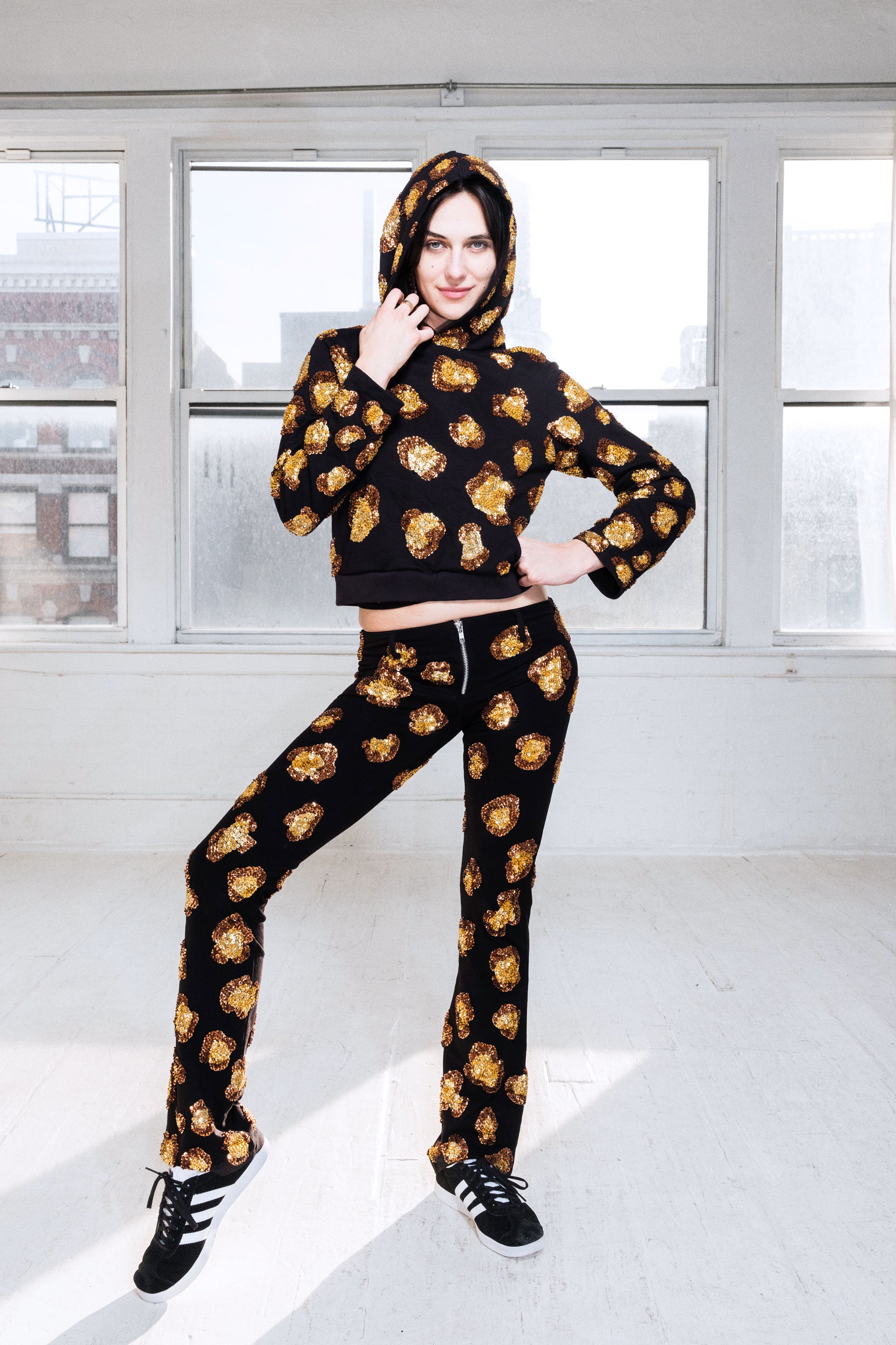 The Ice Leopard Bootcut Pants
